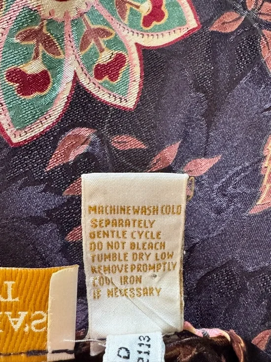 Vintage VS Gold Label Floral Lace Slip Babydoll Dress M - Picture 6 of 9